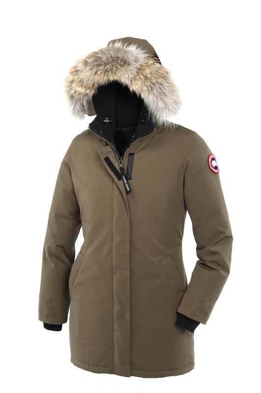 Canada Goose Military Green Victoria Parka Womens outlet stores